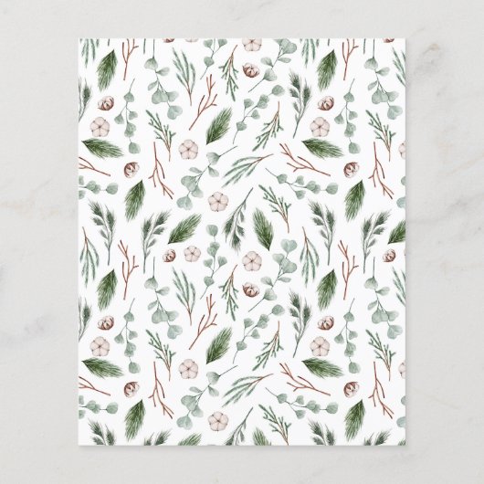 Papier Boho Modern Arch Noël Fête de Noël (Dos)