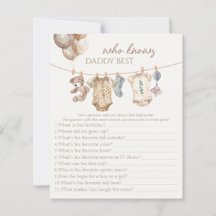 Papier Boho Neutral Vêtements De Bébé Qui Connaît Daddy J
