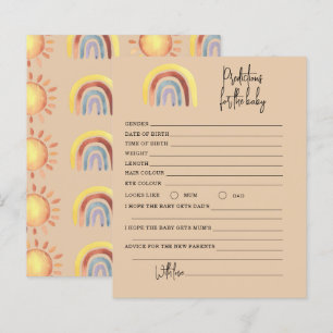Papier Boho Rainbow prédictions et jeu de conseil