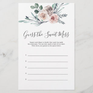 Papier Boho Rose Baby shower Devine Le Mess Sweet