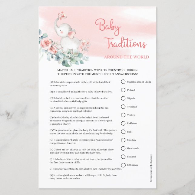 Papier Boho rose rose rose roses cadre or Baby Traditions (Devant)