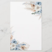 Papier Boho Rustic Citrouille Fall Baby Prédictions (Dos)