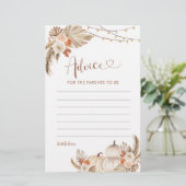 Papier Boho Rustic Citrouille Fall in Love Conseil pour l (Debout devant)