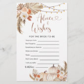 Papier Boho Rustic Citrouille Fall in Love Conseils et Vo (Devant)