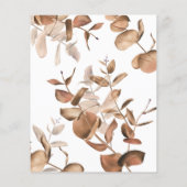 Papier Boho Rustic Florals Fête des mariées Bingo Jeu (Dos)