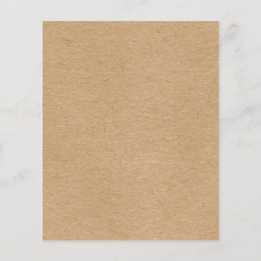 Papier Boho rustique Kraft simple et élégant (Dos)