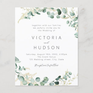 Papier Boho rustique sauge verdure tout en un mariage