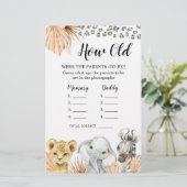 Papier Boho Sage Green Safari Oh Garçon Comment vieux par (Debout devant)