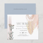 Papier Boho Save the Date  Thème attrape-rêves (Devant / Derrière)
