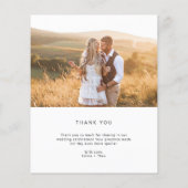 Papier Boho simple | BUDGET Coeur Script Photos Merci (Dos)