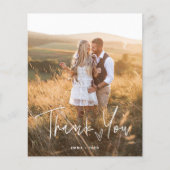 Papier Boho simple | BUDGET Coeur Script Photos Merci (Devant)