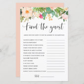 Papier Boho Succulents Floral Trouvez le jeu invité (Devant / Derrière)