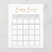 Papier Boho Sunshine Baby Bingo Jeu (Devant)