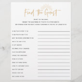 Papier Boho Sunshine Baby shower Invité Jeu (Devant)