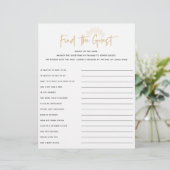 Papier Boho Sunshine Baby shower Invité Jeu (Debout devant)