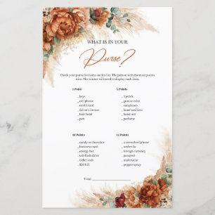 Papier Boho Terracotta et verdure Ce qui est dans votre s