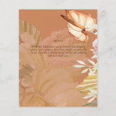 Papier BOHO Tropical Pampas Grass Mariage (Dos)