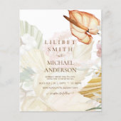 Papier BOHO Tropical Pampas Grass Mariage (Devant)