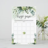 Papier Boho verdure feuillage succulent floral jeu de bin (Debout devant)
