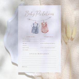 Papier Boho Vêtements Sexe Révéler Prédictions et conseil