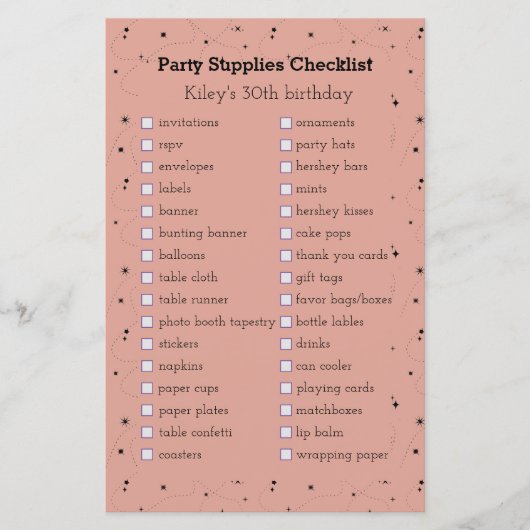 Papier boho vieux rose fête d'anniversaire fournitures li (Devant)