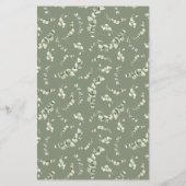 Papier Boho Watercolor Clothesline Girl Baby shower (Dos)