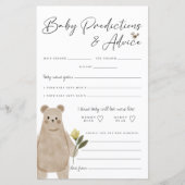 Papier Boho Woodland Baby showers Prédictions et conseils (Devant)
