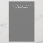 Papier Boho Woodland Deer Floral Budget de mariage invite (Dos)