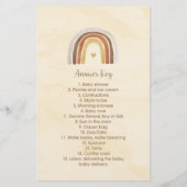 Papier Boho Woodland Rainbow Emoji Pictionary Showame (Dos)