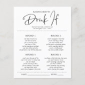 Papier Boire si | Bachelorette Party (Devant)