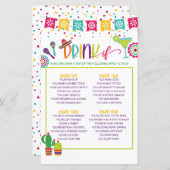 Papier Boire Si Jeu - Fiesta WH (Devant / Derrière)