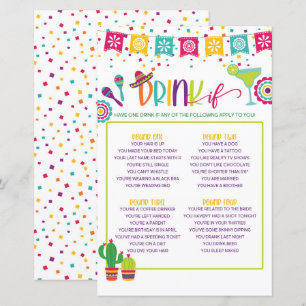 Papier Boire Si Jeu - Fiesta WH