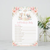 Papier Bois Animal Blush Floral Wives for Baby (Debout devant)