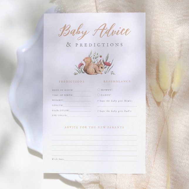 Papier Bois Animaux Baby Predictions & Conseils Jeu (Créateur téléchargé)