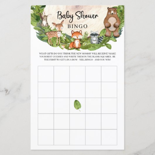 Papier Bois animaux bois tranche bois verdure bébé bingo (Devant)