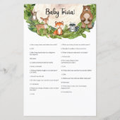 Papier Bois animaux bois tranche de bois verdure Baby Tri (Dos)