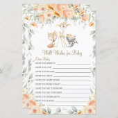 Papier Bois Animaux Floral Wives for Baby (Devant / Derrière)