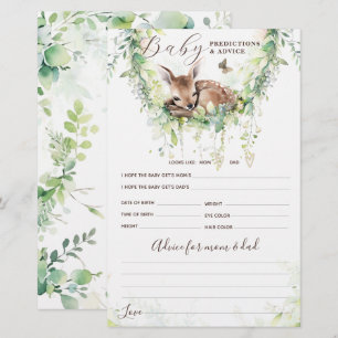 Papier Bois Animaux Forêt Verdure Baby shower Jeu