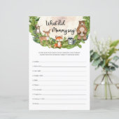 Papier Bois animaux tranche de bois Qu'est-ce que maman a (Debout devant)