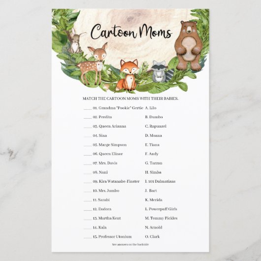 Papier Bois animaux tranche en bois Carton (Devant)