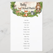 Papier Bois animaux verdure Baby Animal Match (Dos)