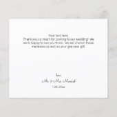 Papier Bois Budget, dentelle, broyage et broyage Merci Fl (Dos)