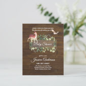 Papier Bois Flore et faune BABY SHOWERS Invitations (Debout devant)