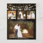 Papier Bois foncé rustique et lumières 4 Photo Enregistre (Devant)