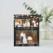 Papier Bois Noir Rustique & Lumières 4 Enregistrer la Dat (Debout devant)