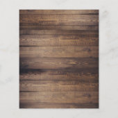 Papier Bois rustique Budget, Lumières à cordes et Mariage (Dos)