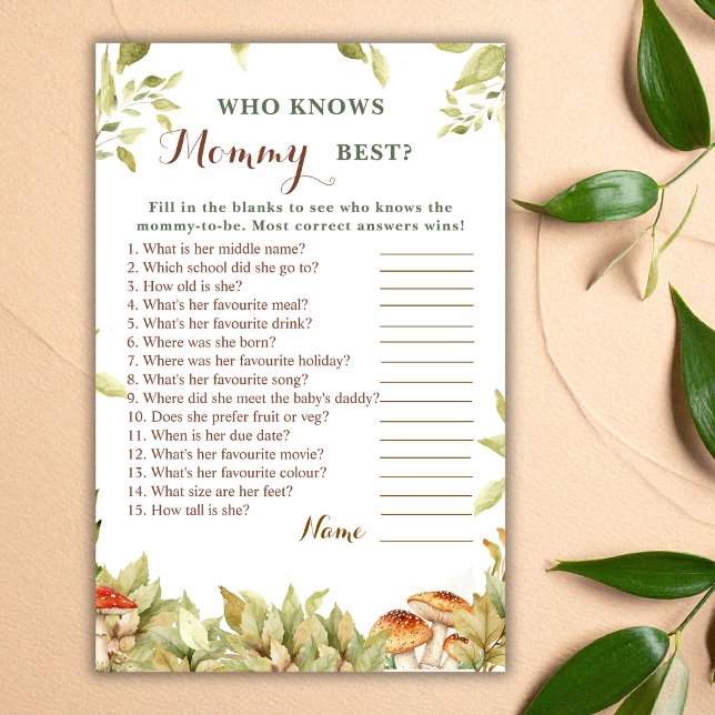 Papier Bois Rustique Qui Connaît Maman Meilleur Baby show (Créateur téléchargé)