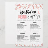 Papier Boisson d'anniversaire SI jeu de fête d'anniversai (Devant / Derrière)