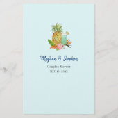 Papier Boissons tropicales Couple's Shower Trivia jeux (Dos)