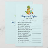 Papier Boissons tropicales Couple's Shower Trivia jeux (Devant / Derrière)